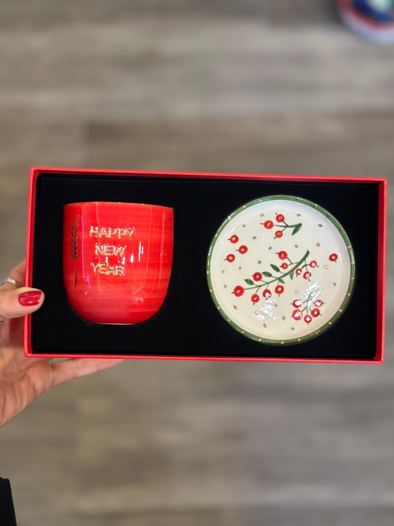 Hediye Kutulu Xmas Set (Mug+Mini Tabak)