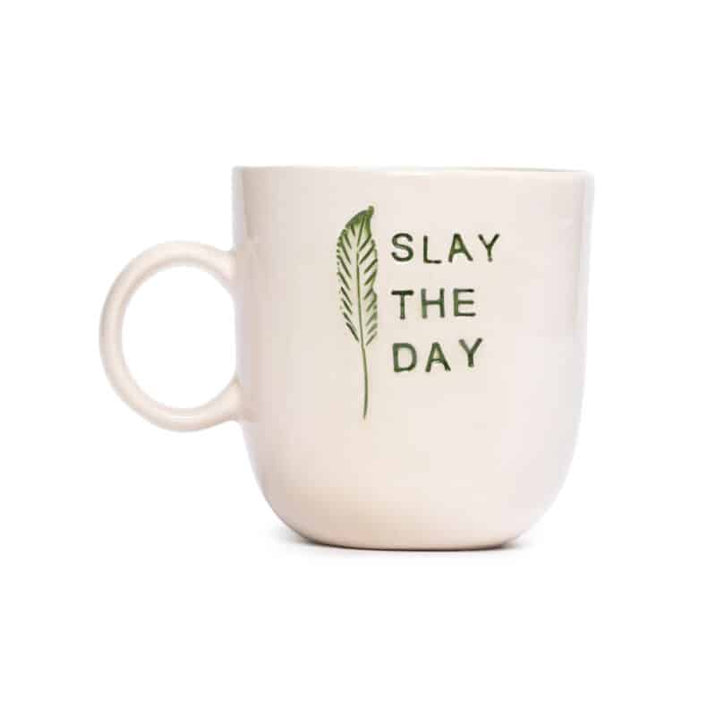 Slay The Day Kulplu Çam Yeşili Mug - L'AMOUR PARIS - Görsel 2