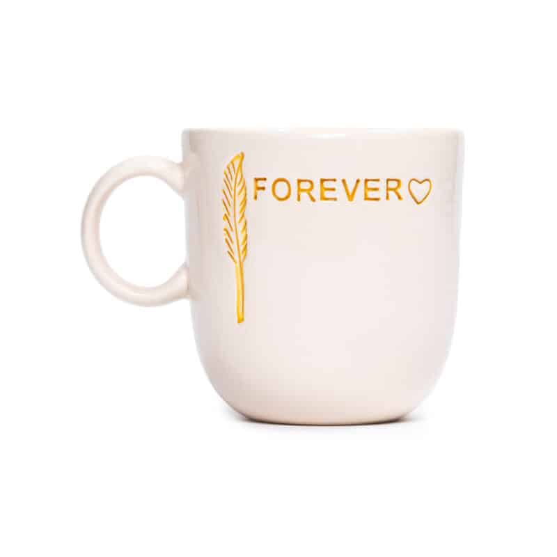 Forever Love Kulplu Sarı Mug - L'AMOUR PARIS - Görsel 2