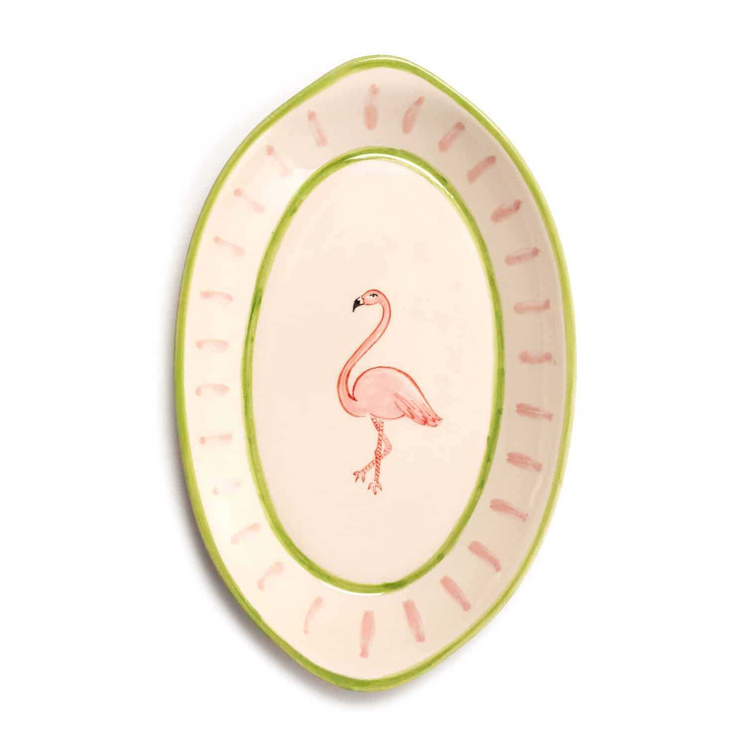 Aloha Tropica Flamingo Kayık Tabak